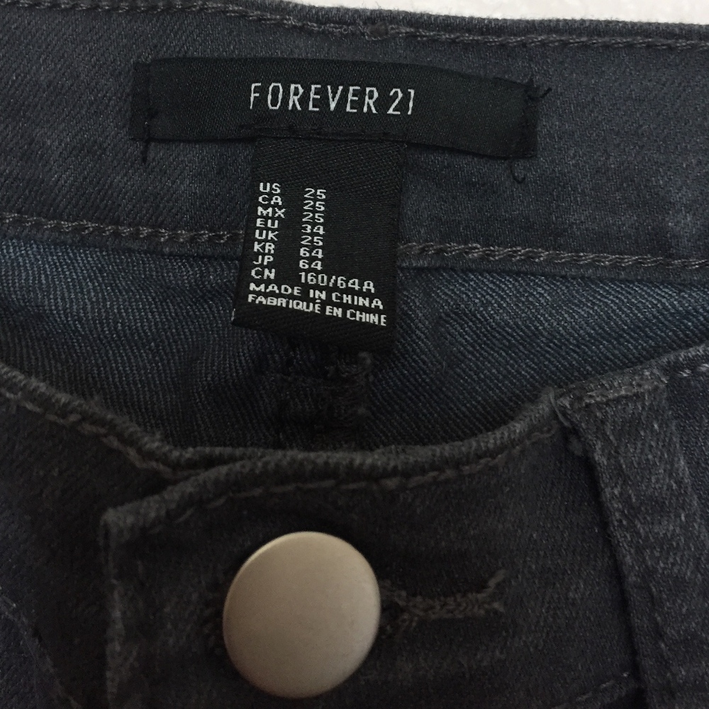 Dark gray skinny jeans
